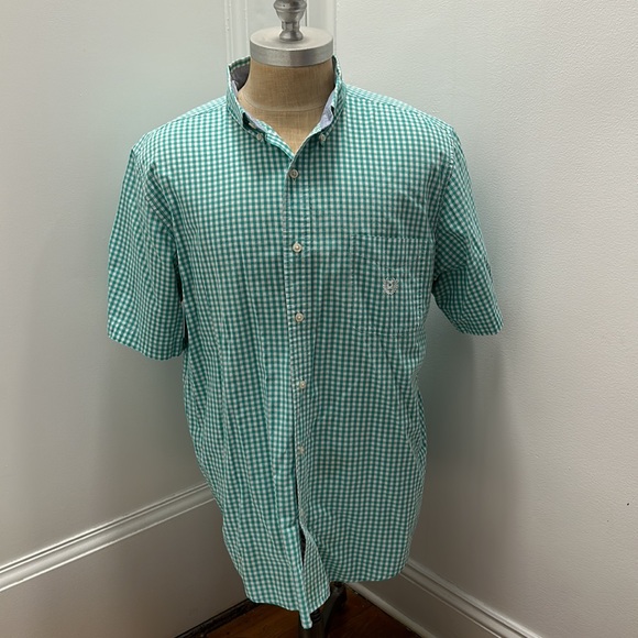 Chaps Other - Chaps Printed Button Down Short Sleeve Shirt